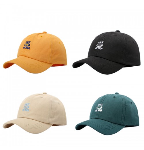 Outdoor Fashion Designed Solid Color Cotton Curved Brim Custom Embroidery Golf Sun Sports Adjustable Baseball Caps