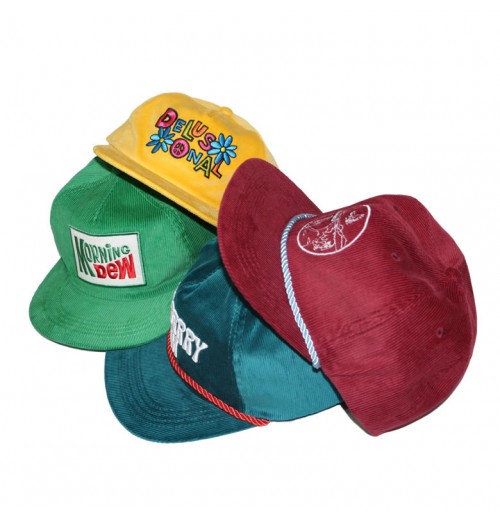 Custom Vintage Retro Corduroy Snapback Hat Wholesale Corduroy Baseball Caps For Men Blank Hats