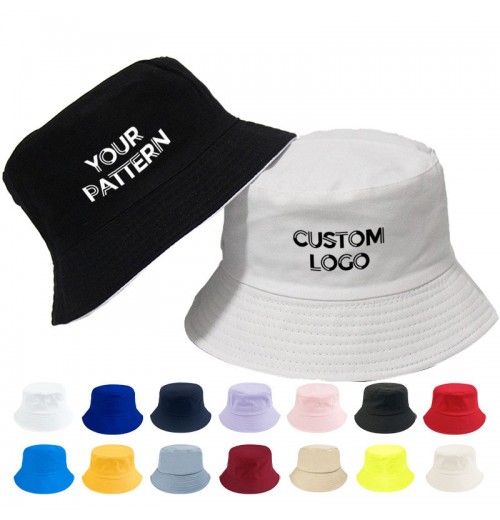 Custom Bucket Hat With Logo Support Embroidery Craft Summer Hot Sale Sunscreen Fisherman Hat Outdoor Travel Fishing Casual Hat