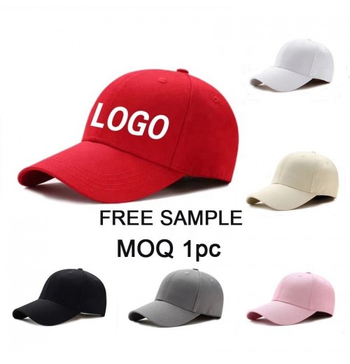 Wholesale OEM 6 Panel Plain Unstructured Printed 3D Puff Embroidered Cotton Twill Golf Gorras Custom Logo Sport Baseball Cap