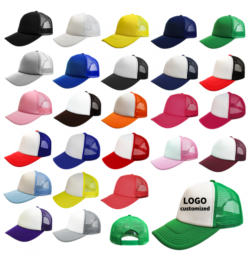 HN0001 OEM Sport Gorras Personalized Custom Print 3D Logo VERACAP Blank Sport Golf Men Dad Plain Foam Trucker Cap Hat