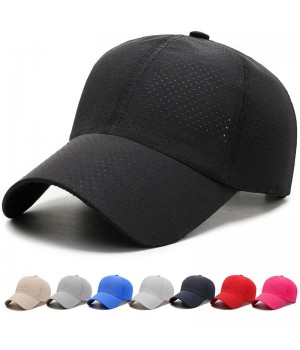 Unisex Summer Sports Baseball Cap High Fabric Custom Embroidered Logo Casual 6-panel Soft Cotton Breathable Mesh Solid Color