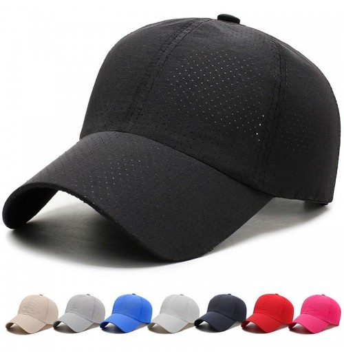 Unisex Summer Sports Baseball Cap High Fabric Custom Embroidered Logo Casual 6-panel Soft Cotton Breathable Mesh Solid Color