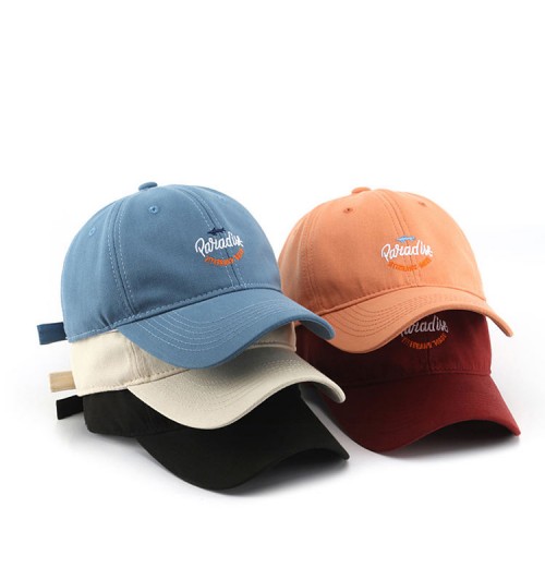 Wholesale Oem 3d Embroidery Logo Unstructured High Quality Plain Adjustable Dad Hat Outdoor Sports Cap Baseball Cap