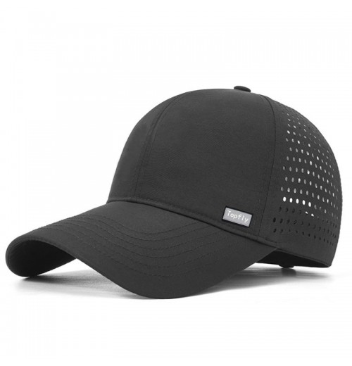 Custom Logo 5 Panel A-GAME Structured Snapback Waterproof hat Golf hat Cap Laser Cut Perforated Baseball Cap With Rubber Patch